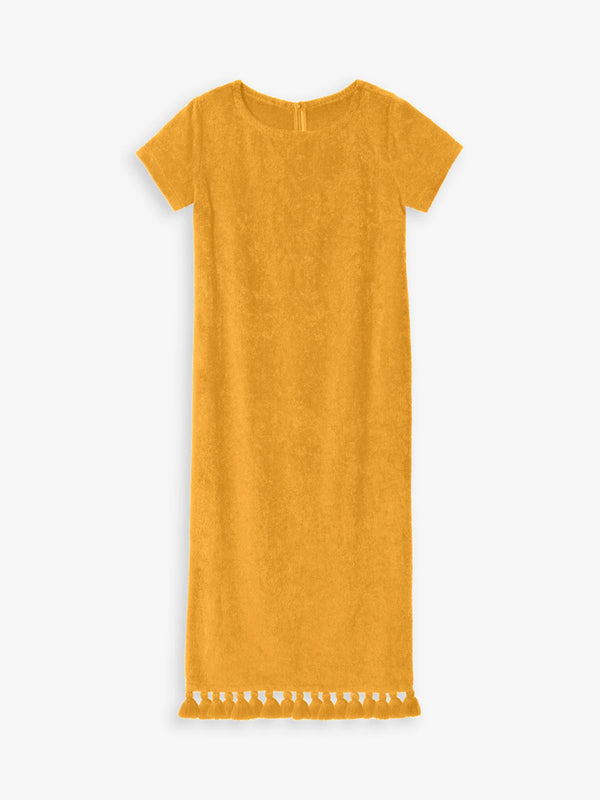Joy Ocher Long-Sleeve Maxi Dress