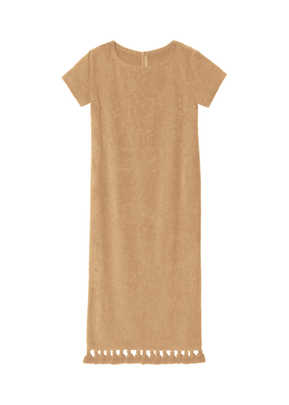 Robe Longue à Manche Joy Ocre