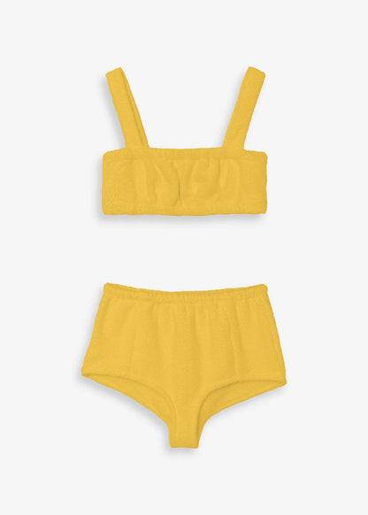 Golden Yellow Paulette Set - Top & Shorts