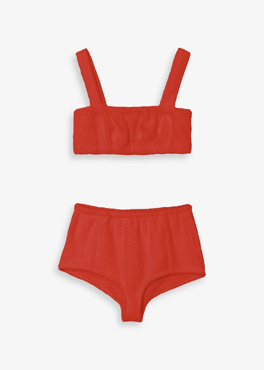 Ensemble Paulette Rouge - Top & Shorty