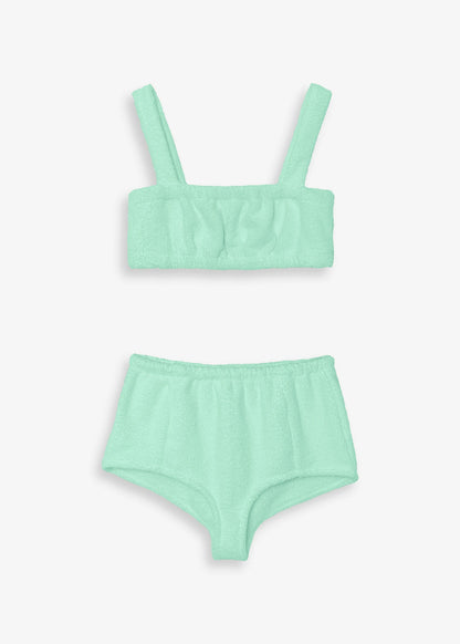Paulette Aqua Blue Set - Top & Shorts