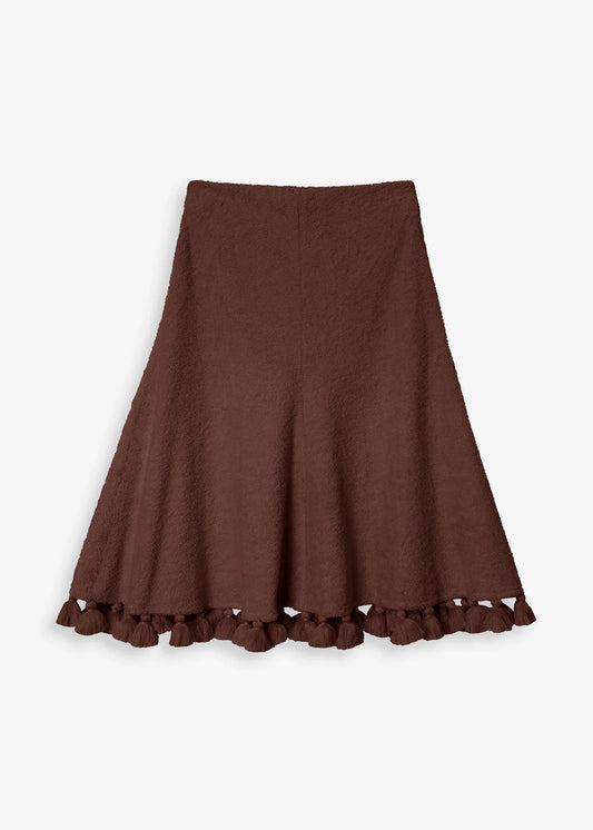 Jupe Romane Marron