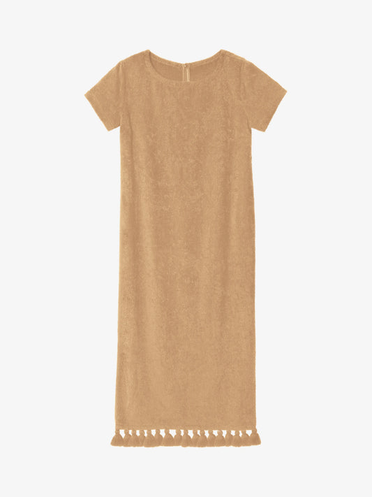 Robe Longue à Manche Joy Beige