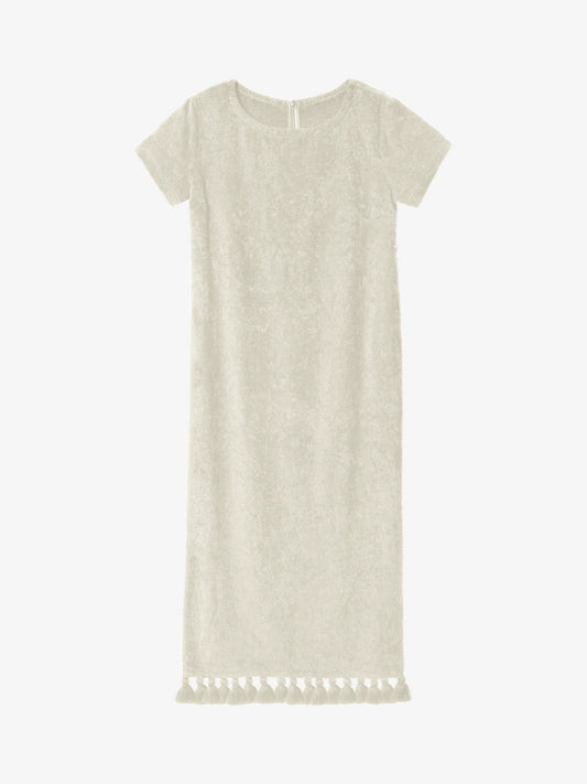 Robe Longue à Manche Joy Blanc Cassé