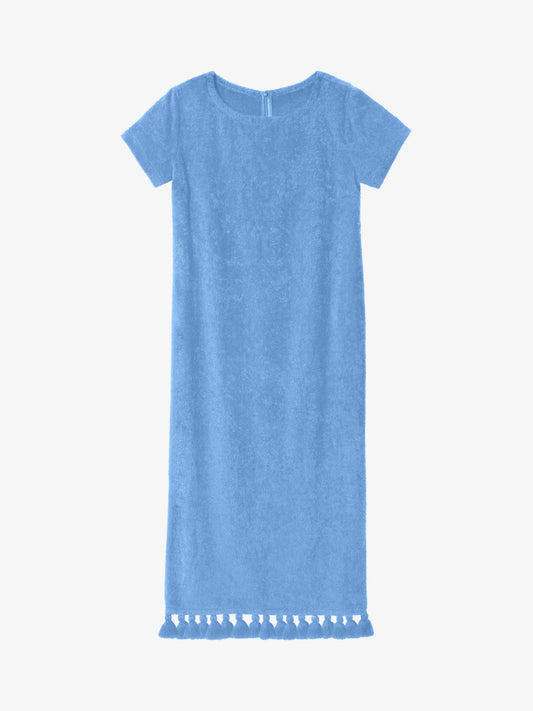 Robe Longue à Manche Joy Bleu