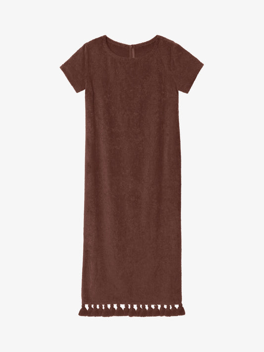Robe Longue à Manche Joy Marron