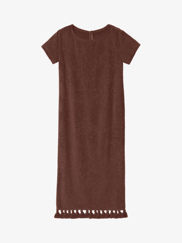 Robe Longue à Manche Joy Marron