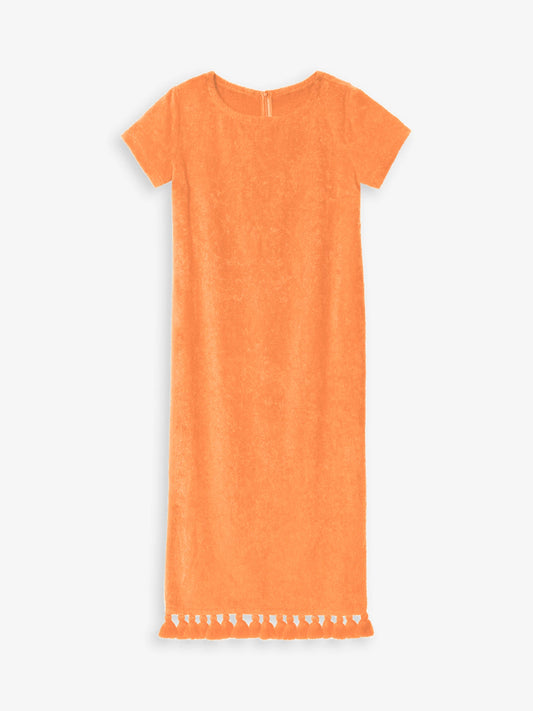 Robe Longue à Manche Joy Orange
