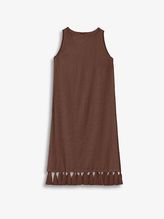 Robe longue Aurelia Marron