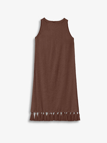 Robe longue Aurelia Marron